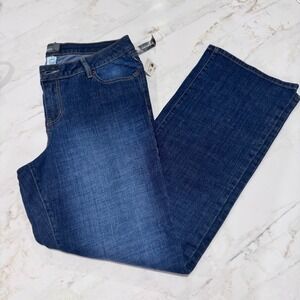 Venezia Stretch‎ Bootcut Jeans Dark Wash Denim Classic Fit Size 2 Average